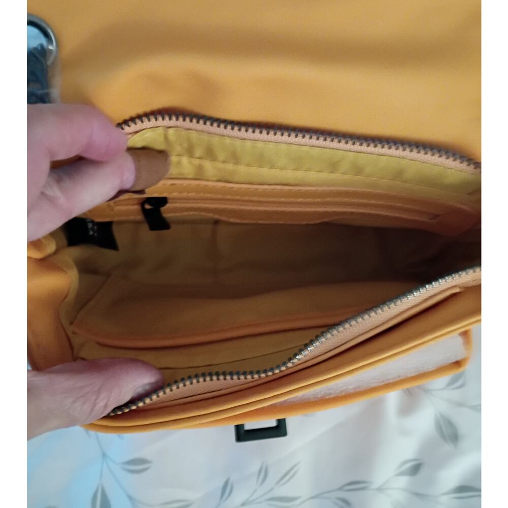 Badgley Mischka Yellow Quilted Crossbody With Lock - Picture 5 of 10